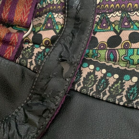 Sakroots Artist Circle Multicolored Boho Convertible Shoulder Bag Backpack - Picture 9 of 16